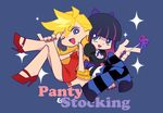  dress goth gothic panty_&amp;_stocking_with_garterbelt panty_(character) panty_(psg) smile stocking_(character) stocking_(psg) wink 