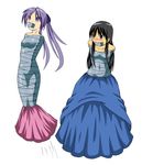  akiyama_mio bondage dress gag hiiragi_kagami k-on! lucky_star mummification tapegag what 