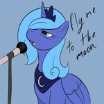  equine female feral friendship_is_magic horn horse mammal megasweet microphone my_little_pony pony princess_luna_(mlp) singing solo tears winged_unicorn wings 