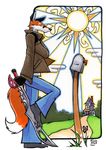  2001 canine chris_goodwin fox house mailbox pants sun sunglasses sword tail weapon zork 