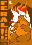  bear camp_feral! chris_goodwin chubby fat feral poster promotional_artwork solo 