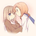  bad_id bad_pixiv_id blonde_hair blue_eyes blush fukuji_mihoko heterochromia kiyosumi_school_uniform long_hair multiple_girls red_eyes red_hair saki school_uniform serafuku short_hair smile takei_hisa tokumi_yuiko yuri 