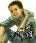  happy_birthday hood hoodie male male_focus pixiv portrait shima_tetsuo short_hair sweatshirt 