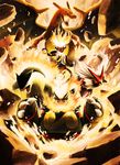  blaziken charizard emboar epic fire gen_1_pokemon gen_2_pokemon gen_3_pokemon gen_4_pokemon gen_5_pokemon highres infernape no_humans pokemon pokemon_(creature) typhlosion yamaguchi_yoshimi 