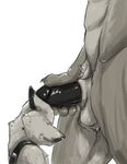  balls canine gay male muscles nude penis silver_fenrir size_difference sketch 