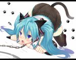  animal_ears aqua_hair bad_id bad_pixiv_id bdsm blue_eyes cat_ears cat_tail chain detached_sleeves hatsune_miku kemonomimi_mode leash letterboxed llowoll long_hair sexually_suggestive solo tail thighhighs top-down_bottom-up twintails vocaloid 