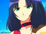  blue_hair choker female green_eyes long_hair marone_bluecarno serious solo tales_of_(series) tales_of_eternia 