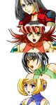  animated animated_gif blonde_hair bouncing_breasts breasts calvina_coulange festenia_muse katia_grineal large_breasts lowres medium_breasts melua_melna_meia multiple_girls super_robot_wars super_robot_wars_judgement transparent_background 