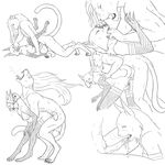  bagheera feline feline_penis female hi_res lynx male sex sketch stockings straight 