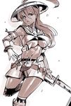  armor bone_(armor) capcom female girl hijiri monochrome monster_hunter monster_hunter_3 monster_hunter_portable_3rd monster_hunter_tri sword weapon yukumo_(armor) 