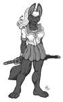  female piercing richard_foley schoolgirl solo sword uniform weapon 