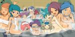  barazono_han character_request crypto female hasuike_an hot_springs inazuma_eleven inazuma_eleven_(series) kurakake_clara kuri_fuuko kurione_yuki maquia moule onsen pandora quill_(character) reem touchi_ai towel urubida 