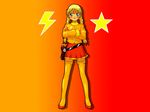  2ch.ru blonde_hair blue_eyes gun highres legwear mascot ru-chans slavya-tan star stockings thighhighs weapon 