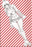  amaha_masane boota boots breasts cleavage crop_top hotpants large_breasts mature platform_footwear platforms short_hair short_shorts shorts witchblade 