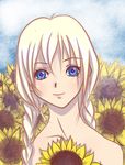  2ch.ru blonde_hair blue_eyes flower mascot orikanekoi ru-chans slavya-tan sunflower 