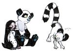  albino dox female heterochromia holly_massey insane lemur panda penguin retarded tail zeriara_(character) 
