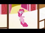  :o blue_eyes cartoon cute d8 equine female feral fluffy_tail friendship_is_magic fur horse laugh mammal my_little_pony open_mouth pink_fur pinkie_pie_(mlp) pony solo stable unknown_artist 