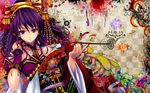  highres japanese_clothes kimono misaki_kurehito purple_eyes purple_hair snyp 