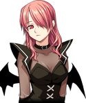  animated animated_gif bat_wings blinking choker closed_eyes collar demon_girl hair_over_one_eye kristell lowres mabinogi pink_hair red_eyes solo succubus succubus_(mabinogi) transparent_background wings 