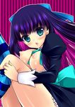  blush breasts large_breasts nipples open_mouth panty_&amp;_stocking_with_garterbelt smile stocking_(character) stocking_(psg) 