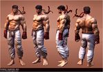  3d black_belt capcom cg gloves highres muscle muscles ryu ryuu_(street_fighter) shirtless street_fighter 