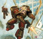  armor bolter canine flying halberd imperium male photoshop polearm space_marine warhammer_(franchise) warhammer_40k 