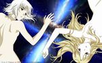  blonde_hair canaan canaan_(character) long_hair nude oosawa_maria short_hair 