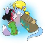  boy chibi cute dragon duo female foxmutt lady male man nose_kiss nosekiss ramz ramzryu ramzryu_(character) yuuri 