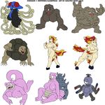  geodude golem graveler ignatius_husky magnemite pokemon ponyta rapidash slowbro slowpoke tentacruel 