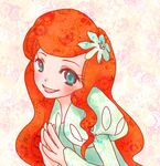  ariel ariel_(disney) disney green_eyes little_mermaid lowres pixiv red_hair smile the_little_mermaid wavy_hair 