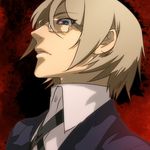  blue_eyes brown_hair danganronpa danganronpa_1 face glasses male_focus solo tamachi_kuwa togami_byakuya 