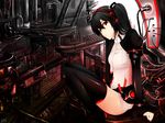  bad_id bad_pixiv_id black_hair boots cosplay hatsune_miku hatsune_miku_(append) hatsune_miku_(append)_(cosplay) headphones highres llc long_hair necktie red_eyes sitting solo thigh_boots thighhighs twintails very_long_hair vocaloid vocaloid_append zatsune_miku zatsune_miku_(append) 