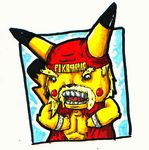  black_eyes funny hiemie_d_fishboy hulk_hogan male muscles pikachu pok&eacute;mon pok&eacute;morph solo 