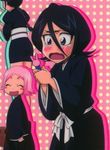  bleach blush chappy kuchiki_rukia kurotsuchi_nemu kusajishi_yachiru lowres smile tears 