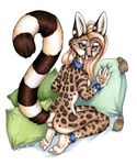  2006 female genet kneeling nude pillows solo tame xianjaguar 