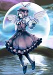  animal_ears bad_id bad_pixiv_id blue_moon bob_cut bow brown_legwear dress earrings fingernails flying full_moon hair_bow hat jewelry long_fingernails mary_janes moggy-cat moon mystia_lorelei pantyhose pink_hair purple_eyes shoes short_hair solo touhou winged_shoes wings 