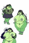  bbw big_breasts breasts chubby female koopa male mario_bros morbidly_obese nintendo nipples overweight plain_background scalie vdisco video_games white_background 