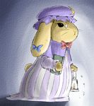  bunny crescent futaba_suetsuki hat no_humans patchouli_knowledge solo touhou 