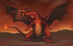  charizard dragon horns nintendo pokemon redesign tail teeth wings 