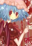  bad_id bad_pixiv_id blue_hair kusada_souta red_eyes remilia_scarlet solo touhou wings 