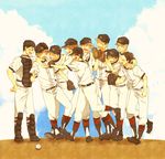  6+boys 9boys abe_takaya character_request hanai_azusa highres izumi_kousuke male male_focus mihashi_ren mizutani_fumiki multiple_boys nishihiro_shintarou oki_kazutoshi ookiku_furikabutte sakaeguchi_yuuto suyama_shoji tajima_yuuichirou uniform 