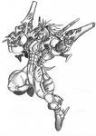  armor gun hedgehog kitetsu male mobian muscles solo sonic_(series) sonic_the_hedgehog sword weapon 