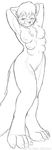  anthro chest_tuft feline female multi_boob solo standing strider_orion 
