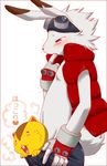  &hearts; blush clothing goggles half-closed_eyes japanese king_kazuma lagomorph pants rabbit rodent squirrel summer_wars translated vest 