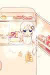  bleach bleach:_zanpakutou_ibun_hen food in_container in_refrigerator meat refrigerator sode_no_shirayuki souno_kazuki sword weapon zanpakutou_(spirit) 