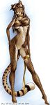  2001 bottomless cheetah choker collar eris feline female half-top karabiner pussy ribbons skimpy solo spots 