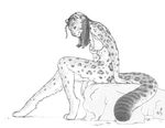  bottomless bra female jaguar laura snake_(artist) solo 