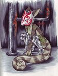  chameleon cyborg female industrial lizard mask nude pipes pipework robotic_legs rust rusty scalie seel_dingo seel_kaiser solo texhnolyze 