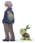  backpack bag lowres pokemon pokemon_(anime) ponytail purple_hair randoseru shinji_(pokemon) turtwig 