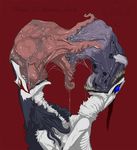  &hearts; chimera_synx drool gastric_prolapse kissing rain_silves saliva sergal stomach tongue vore what 